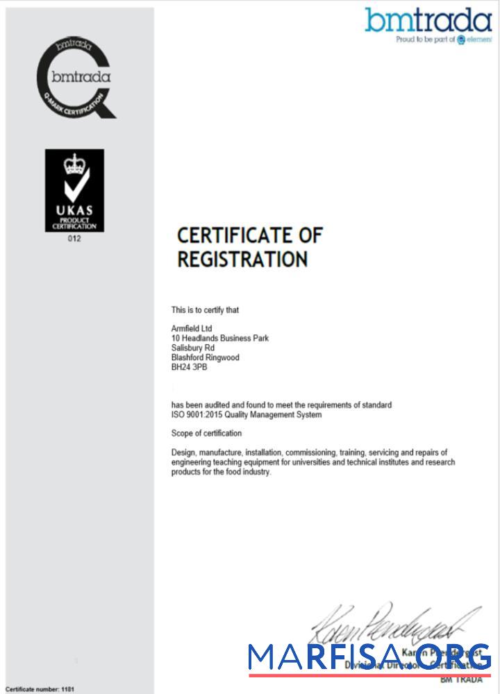 Blank UK BMTrada certificate of company registration Word and PDF template